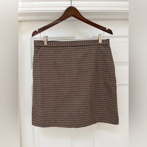 Banana Republic Plaid/Houndstooth Skirt Size 10